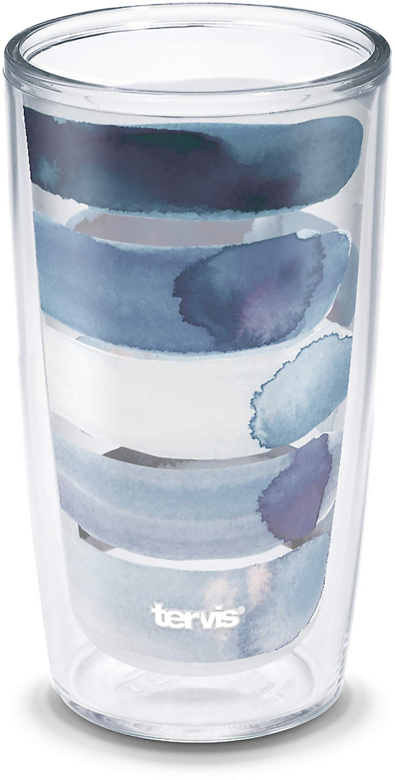 Tervis Made in USA Double Walled Kelly Ventura Insulated Tumbler Cup Keeps Drinks Cold & Hot, 16oz, Sorbet Stripe - Image 1